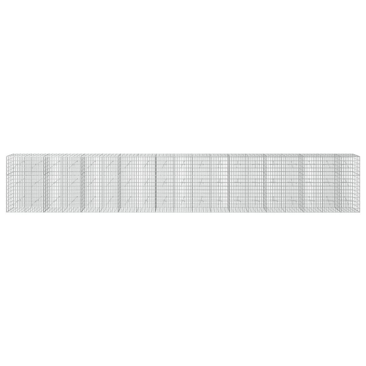 Gabionas su 3,5 mm viela ir 5x10 cm tinkleliu 950x20x150 cm