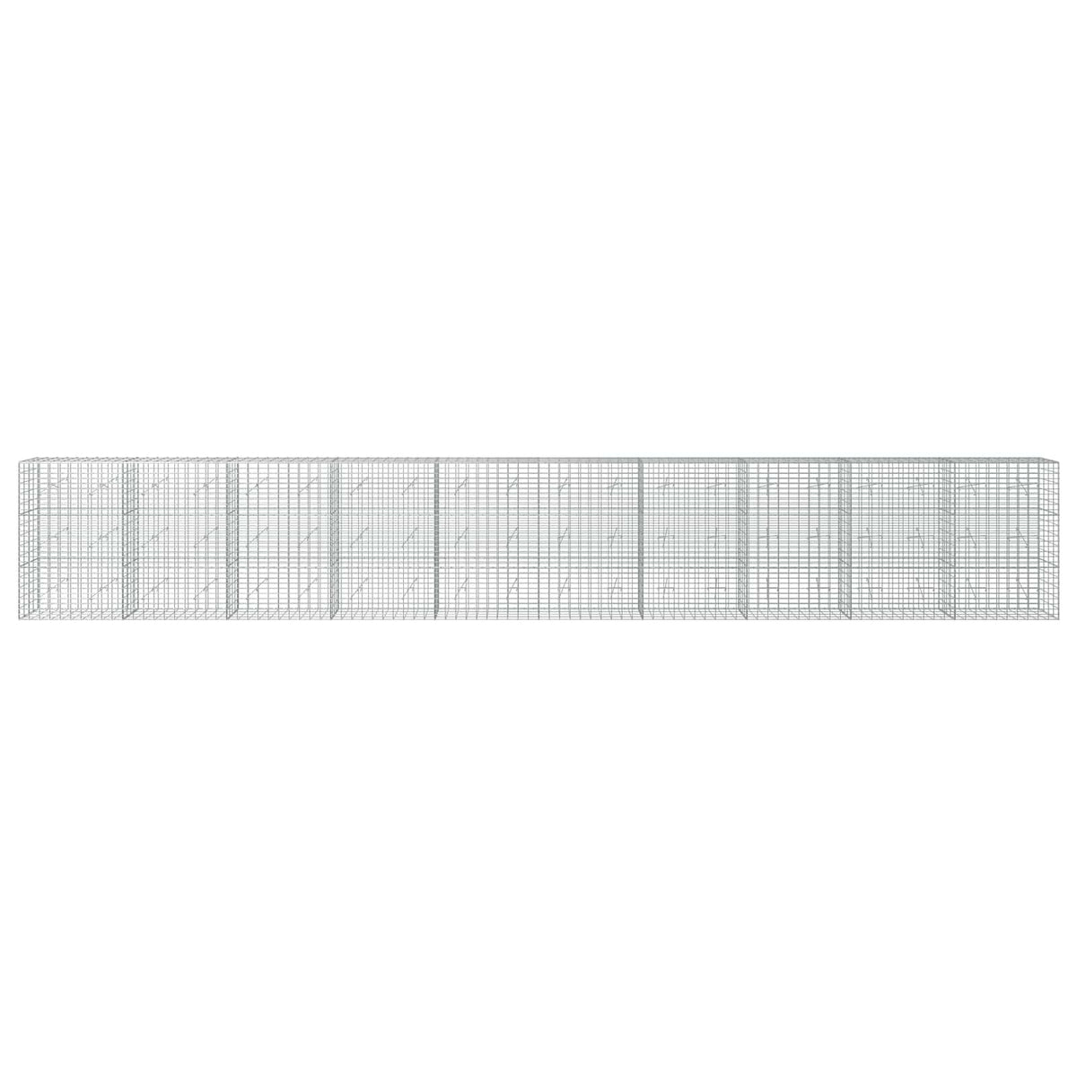 Gabionas su 3,5 mm viela ir 5x10 cm tinkleliu 1000x20x150 cm
