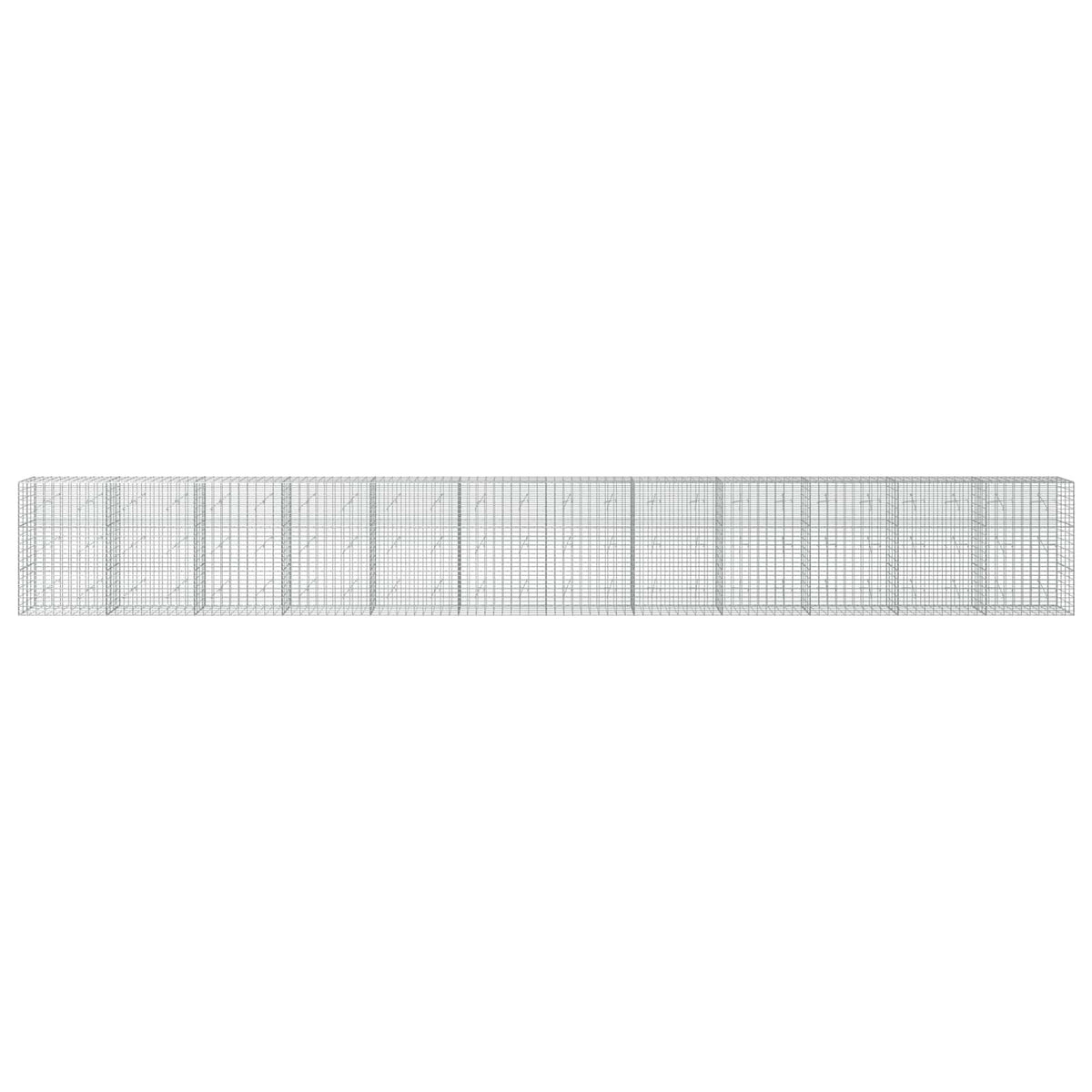 Gabionas su 3,5 mm viela ir 5x10 cm tinkleliu 1200x20x150 cm