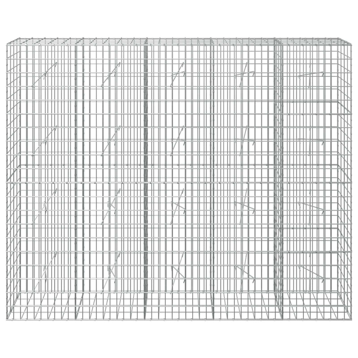 Gabionas su 3,5 mm viela ir 5x10 cm tinkleliu 250x20x200 cm