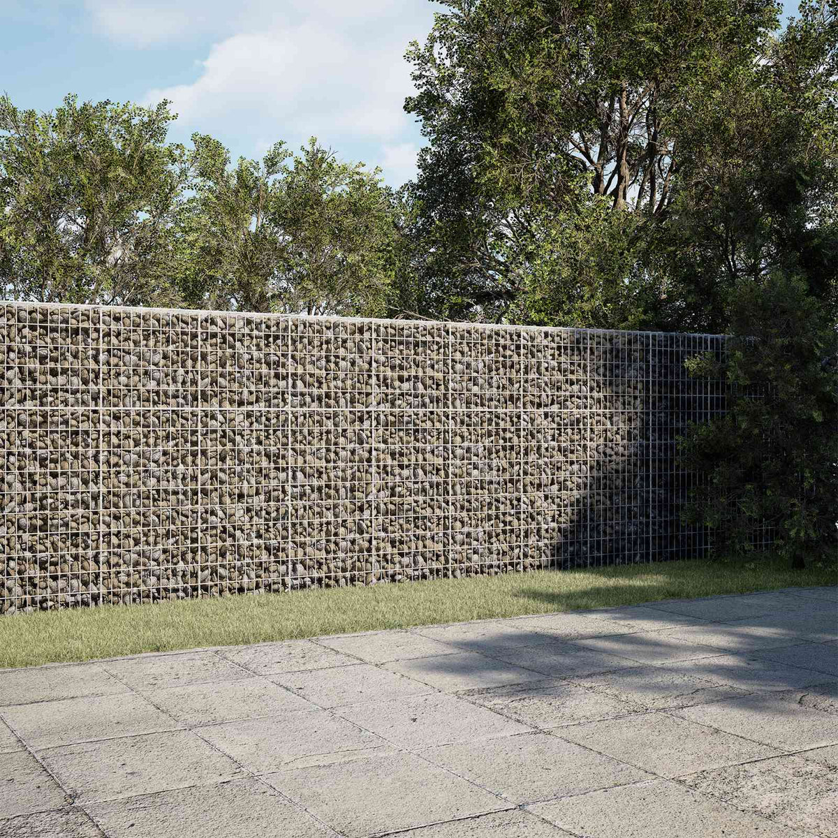 Gabionas su 3,5 mm viela ir 5x10 cm tinkleliu 400x30x150 cm