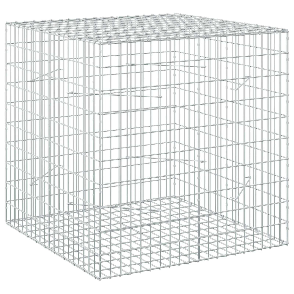Gabionas su 3,5 mm viela ir 5x10 cm tinkleliu 100x100x100 cm