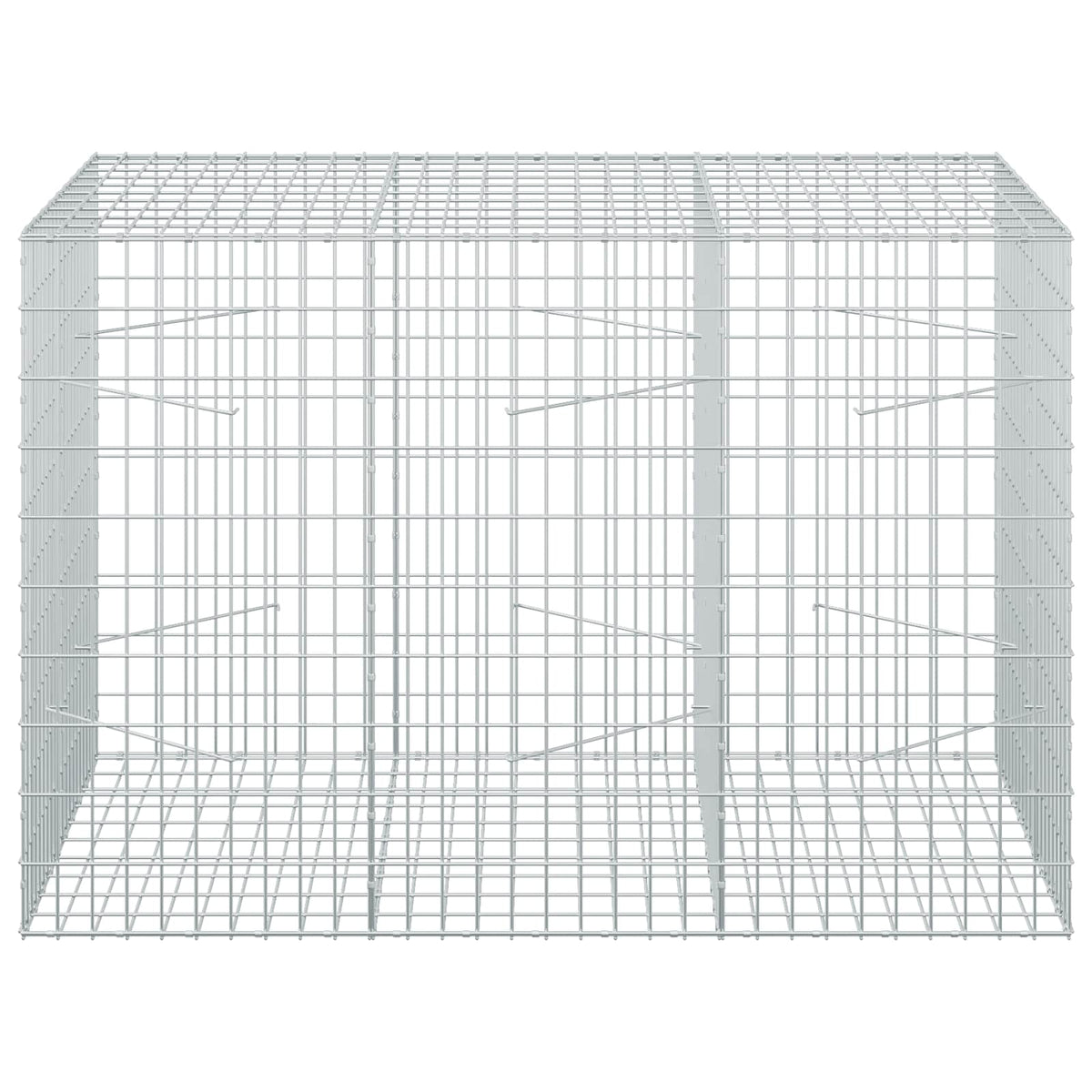 Gabionas su 3,5 mm viela ir 5x10 cm tinkleliu 150x100x100 cm
