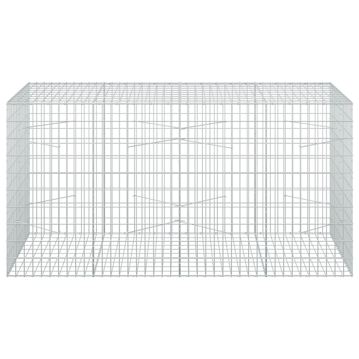 Gabionas su 3,5 mm viela ir 5x10 cm tinkleliu 200x100x100 cm