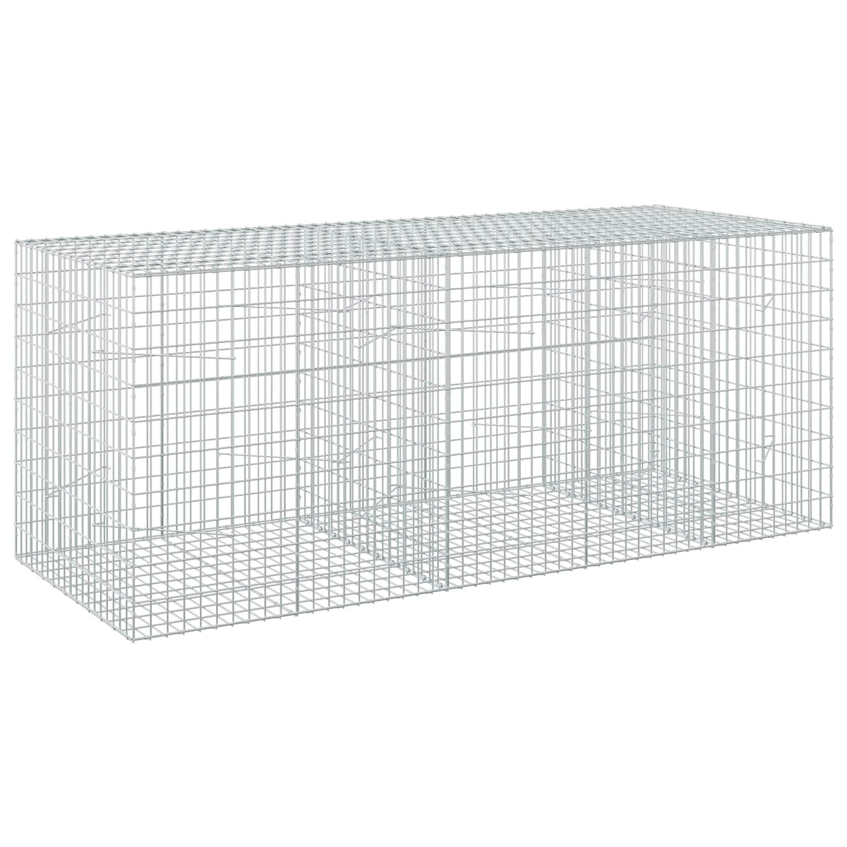 Gabionas su 3,5 mm viela ir 5x10 cm tinkleliu 250x100x100 cm