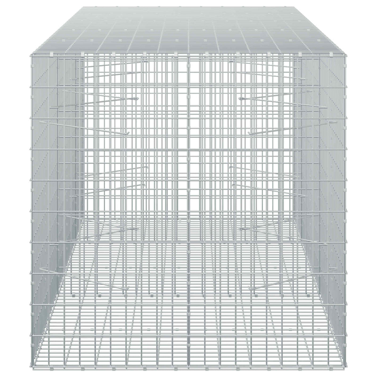 Gabionas su 3,5 mm viela ir 5x10 cm tinkleliu 250x100x100 cm