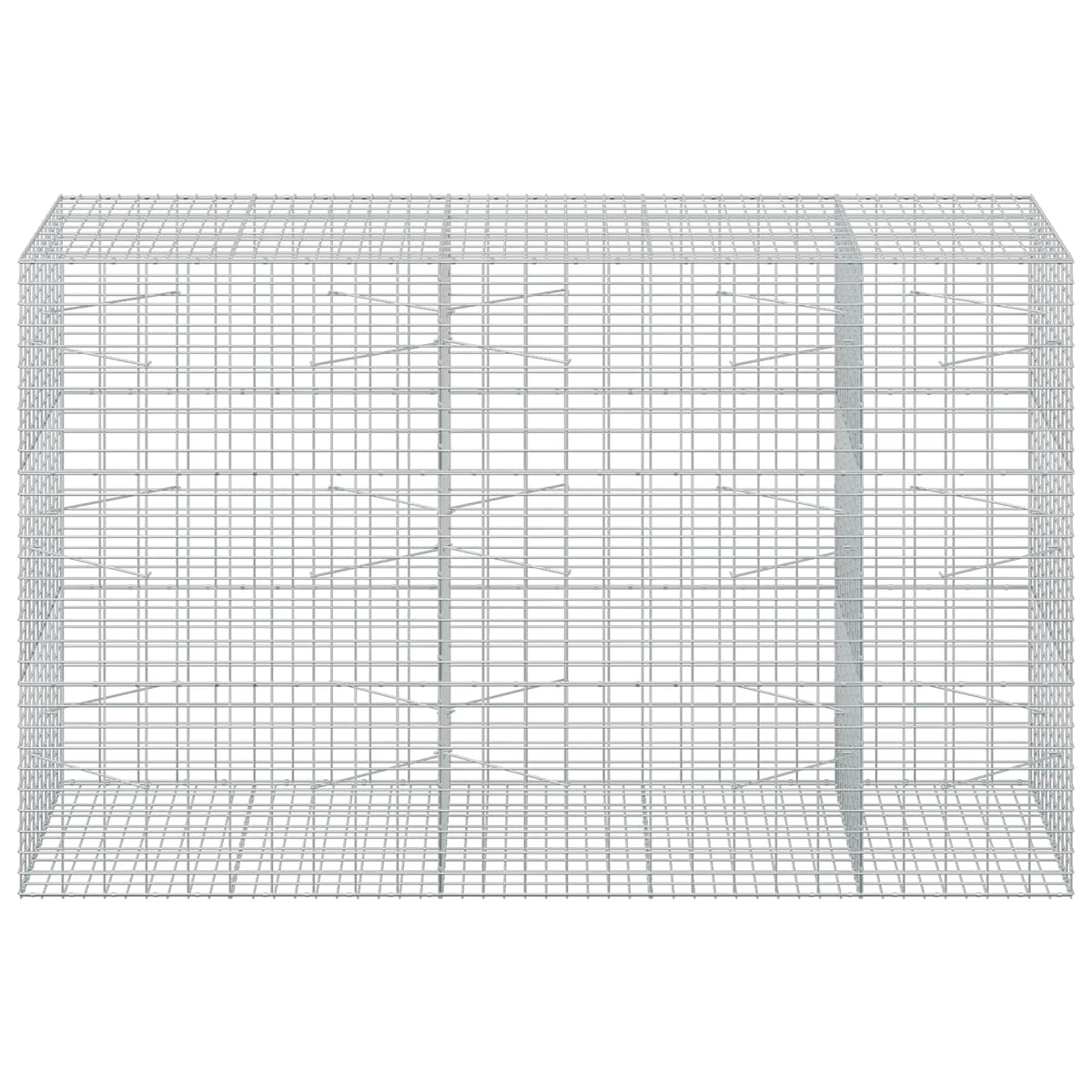 Gabionas su 3,5 mm viela ir 5x10 cm tinkleliu 250x100x150 cm
