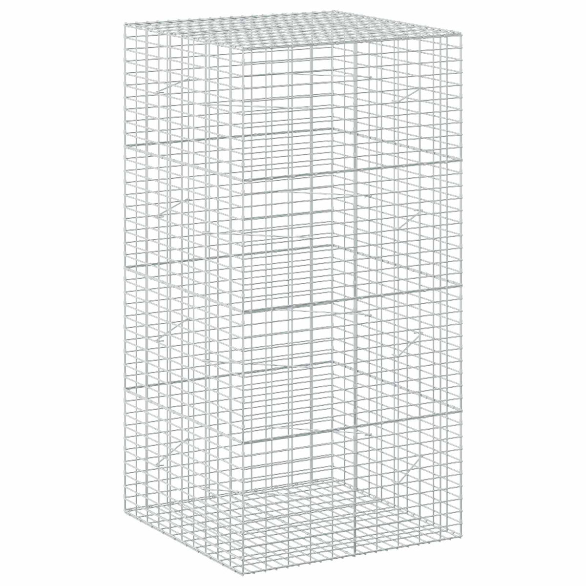 Gabionas su 3,5 mm viela ir 5x10 cm tinkleliu 100x100x200 cm