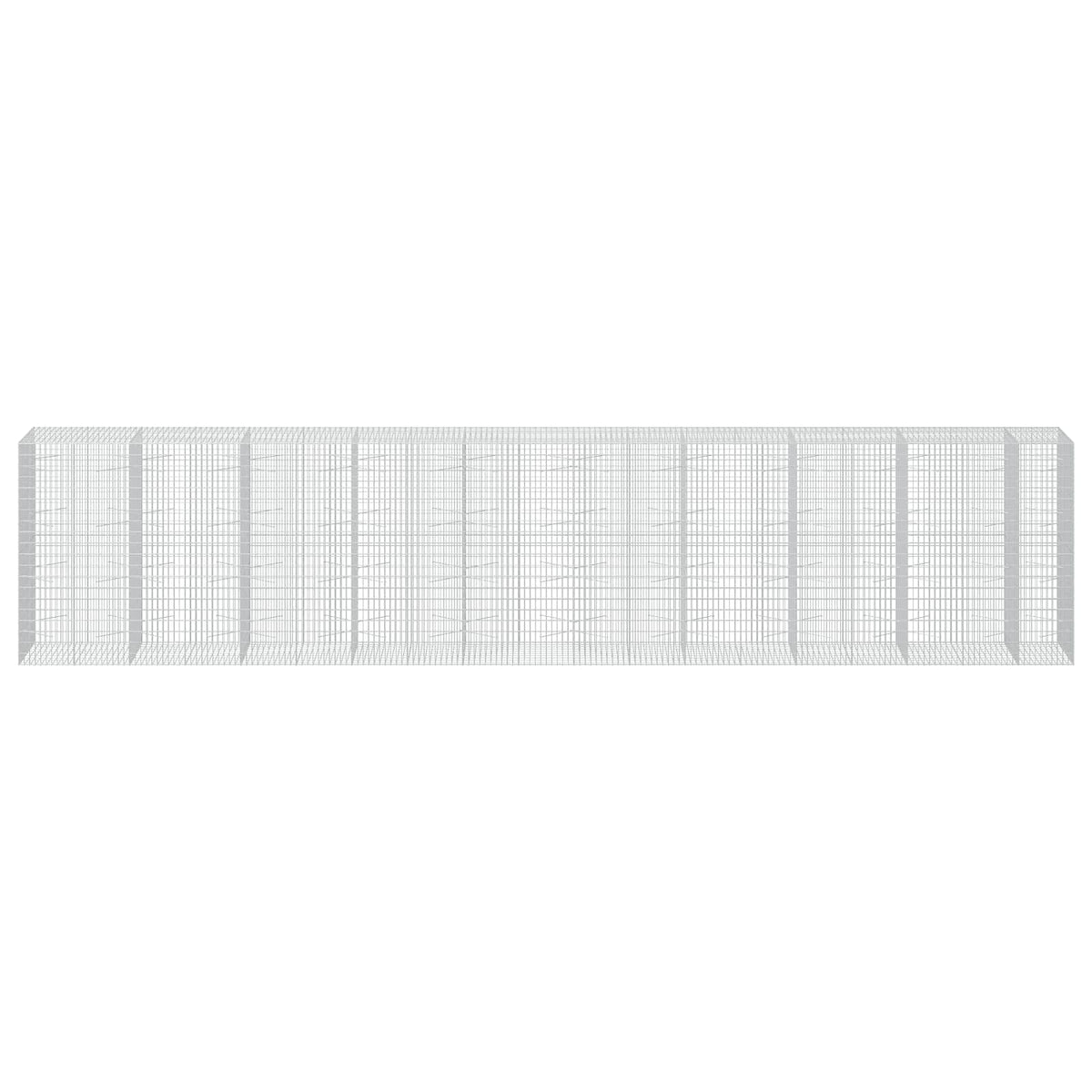 Gabionas su 3,5 mm viela ir 5x10 cm tinkleliu 950x100x200 cm