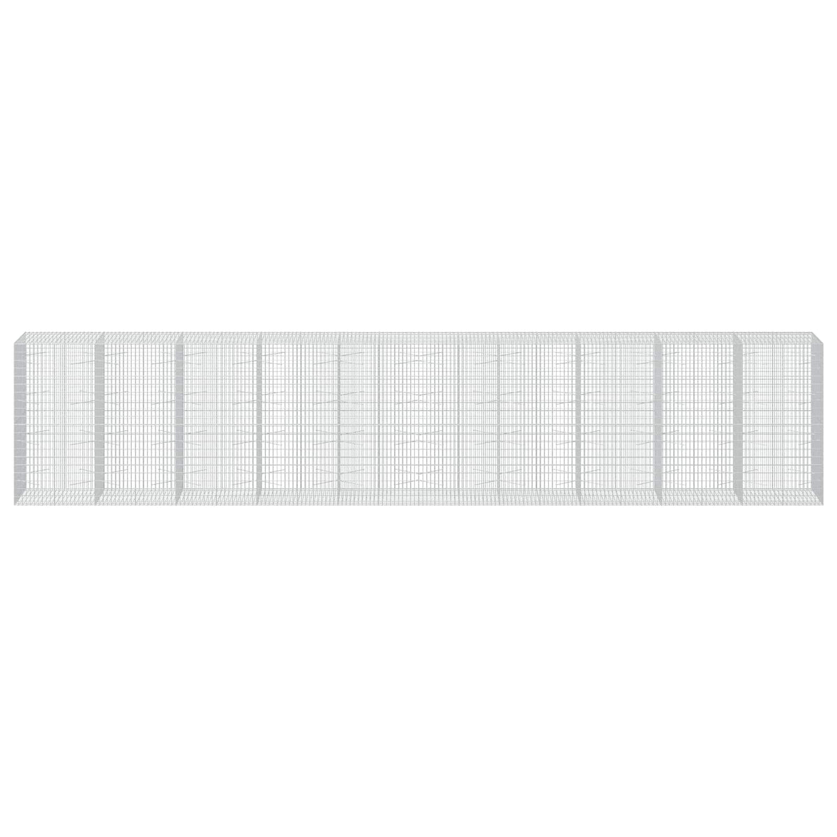 Gabionas su 3,5 mm viela ir 5x10 cm tinkleliu 1000x100x200 cm