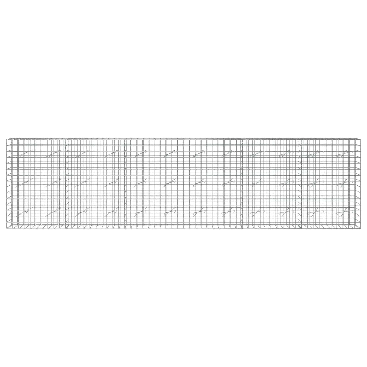 Gabionas su 3,5 mm viela ir 10x10 cm tinkleliu 600x10x150 cm