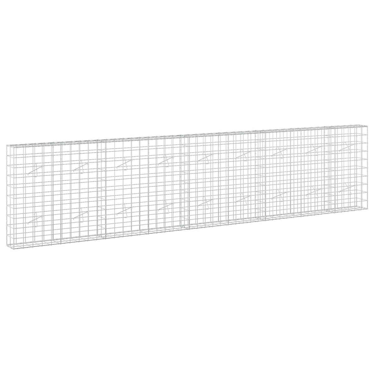 Gabionas su 3,5 mm viela ir 10x10 cm tinkleliu 450x20x100 cm