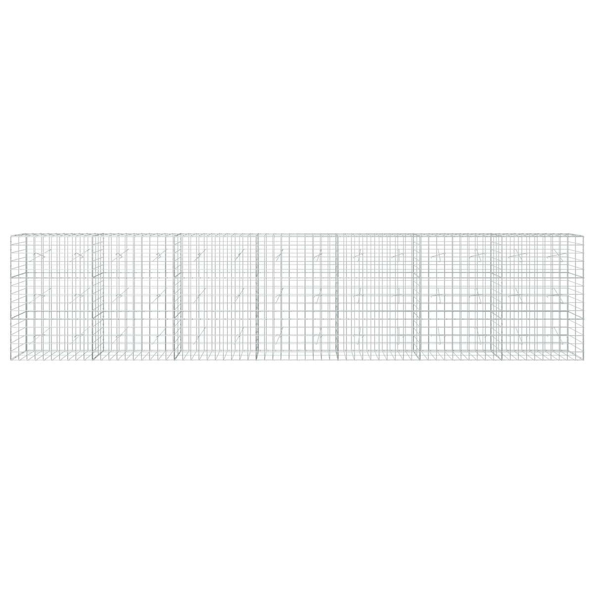 Gabionas su 3,5 mm viela ir 10x10 cm tinkleliu 700x20x150 cm