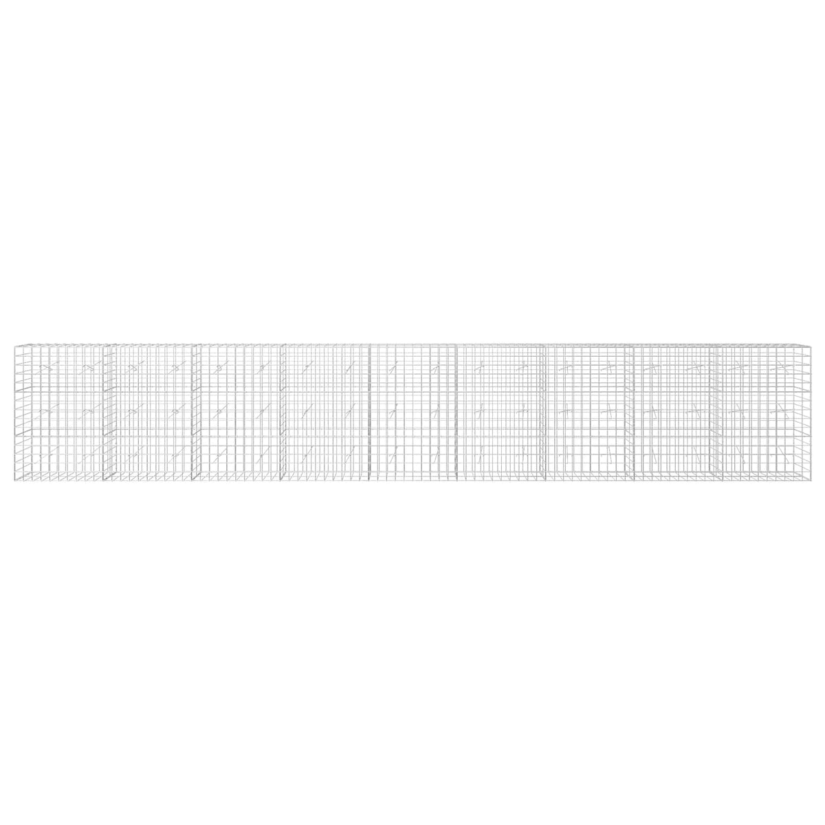 Gabionas su 3,5 mm viela ir 10x10 cm tinkleliu 900x20x150 cm