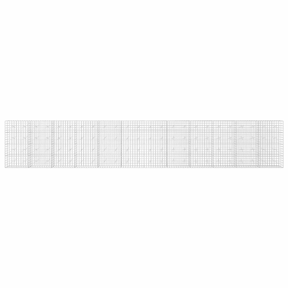 Gabionas su 3,5 mm viela ir 10x10 cm tinkleliu 1200x20x200 cm