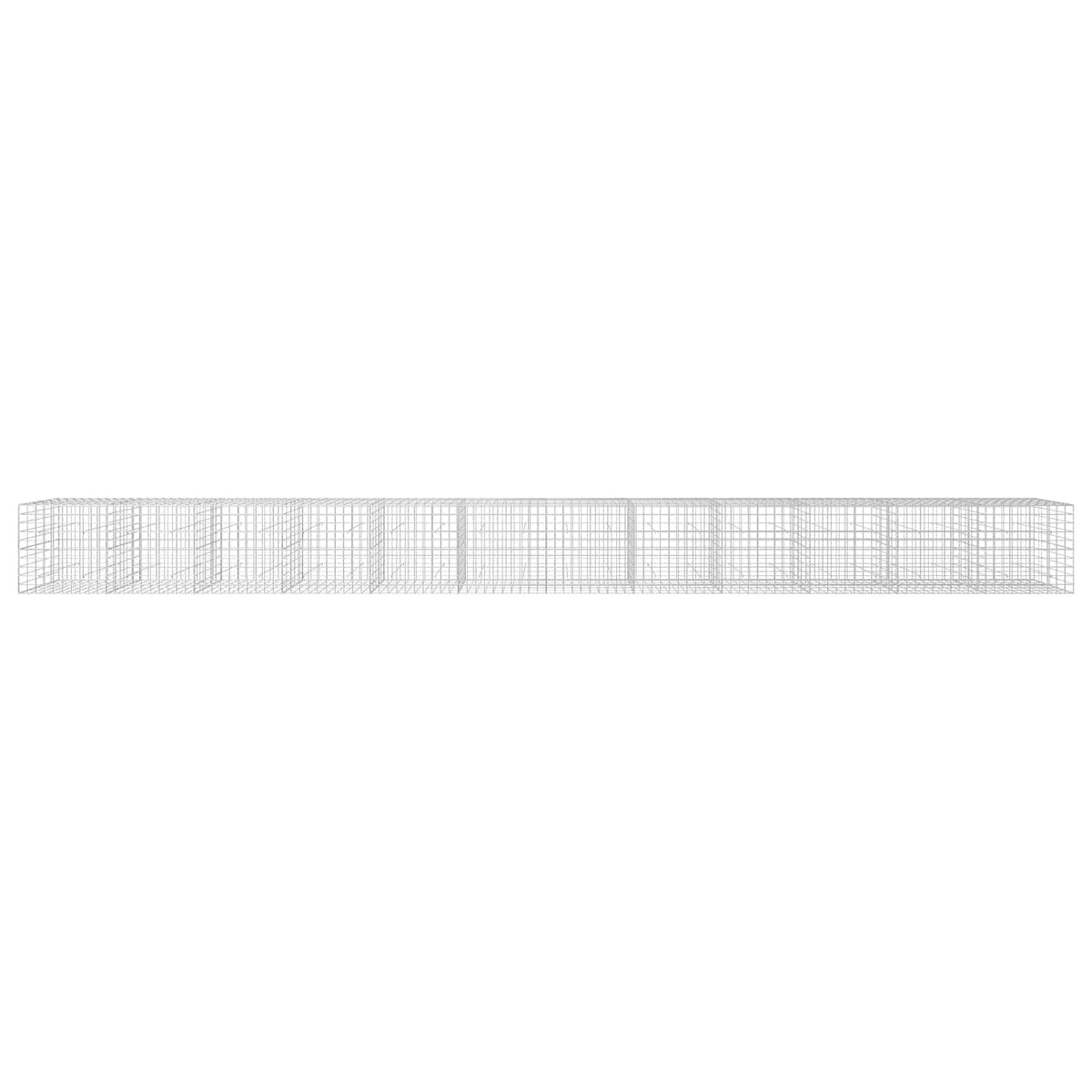 Gabionas su 3,5 mm viela ir 10x10 cm tinkleliu 1200x50x100 cm