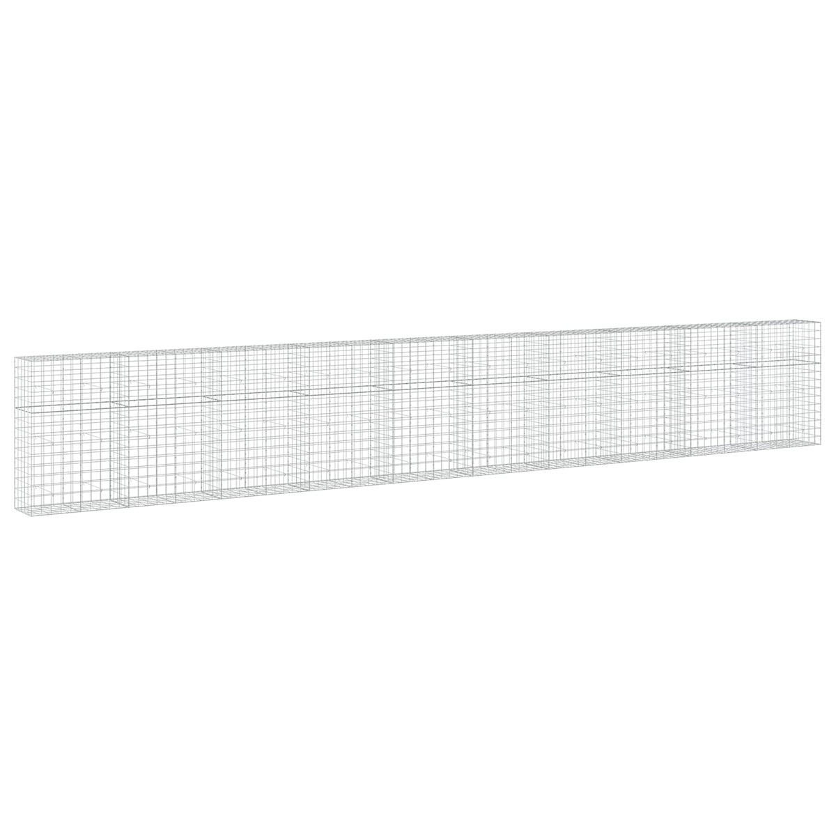 Gabionas su 3,5 mm viela ir 10x10 cm tinkleliu 1000x50x150 cm