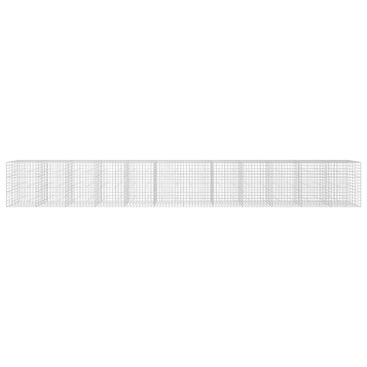 Gabionas su 3,5 mm viela ir 10x10 cm tinkleliu 1200x50x150 cm