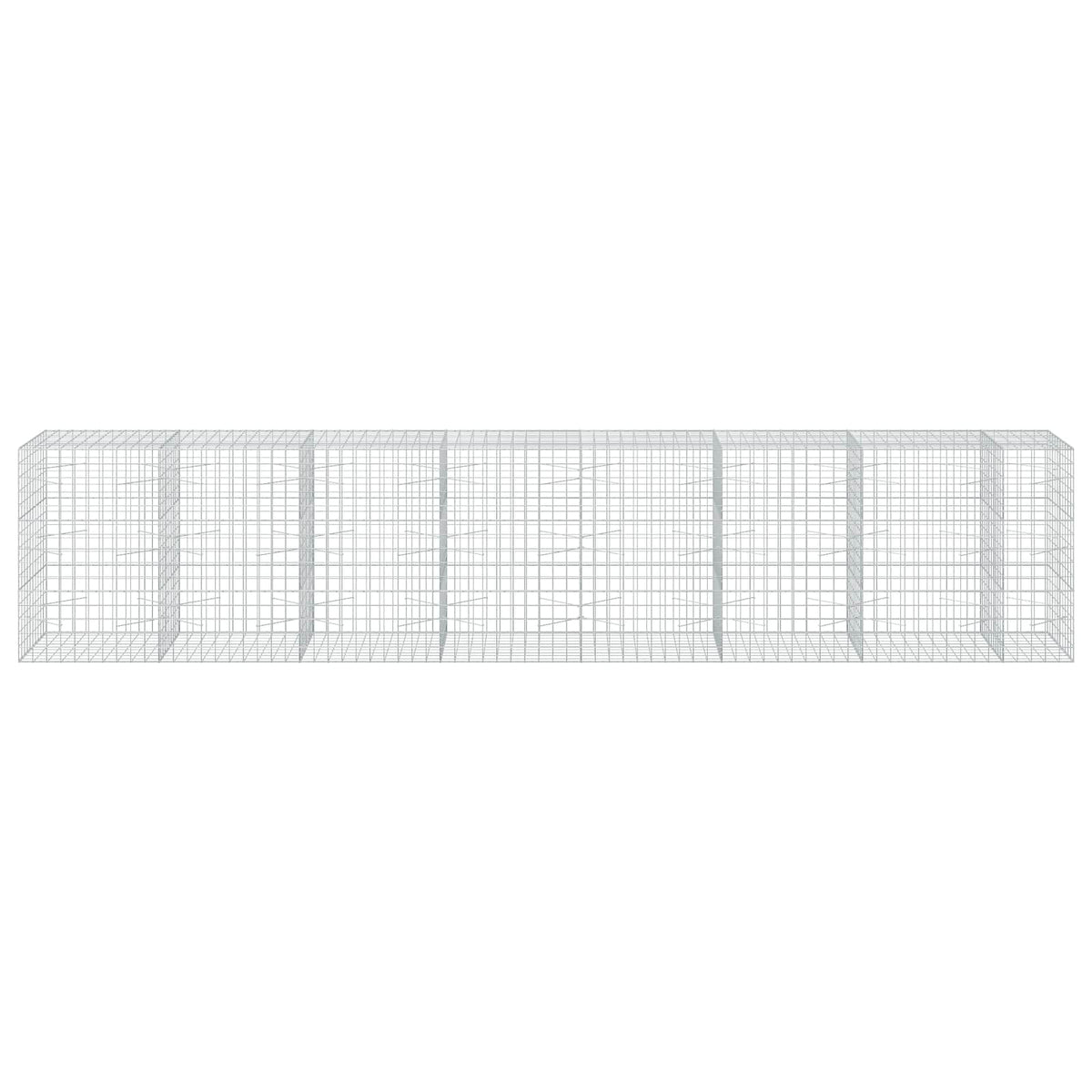 Gabionas su 3,5 mm viela ir 10x10 cm tinkleliu 750x100x150 cm