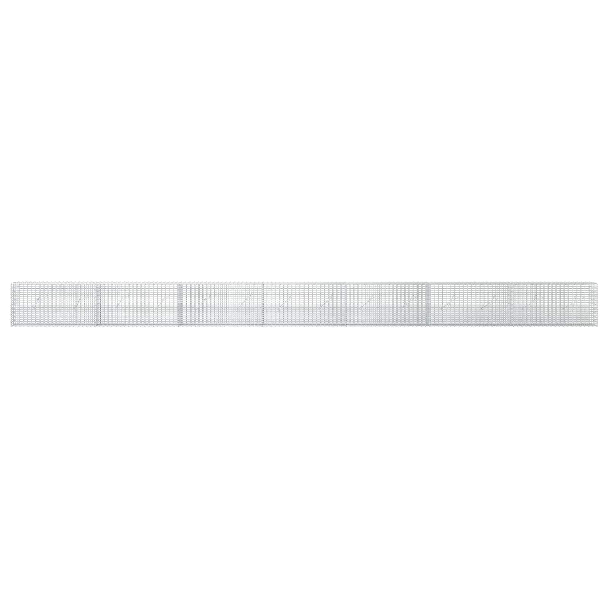 Gabionas su 5 mm viela ir 5x2,5 cm tinkleliu 700x10x50 cm