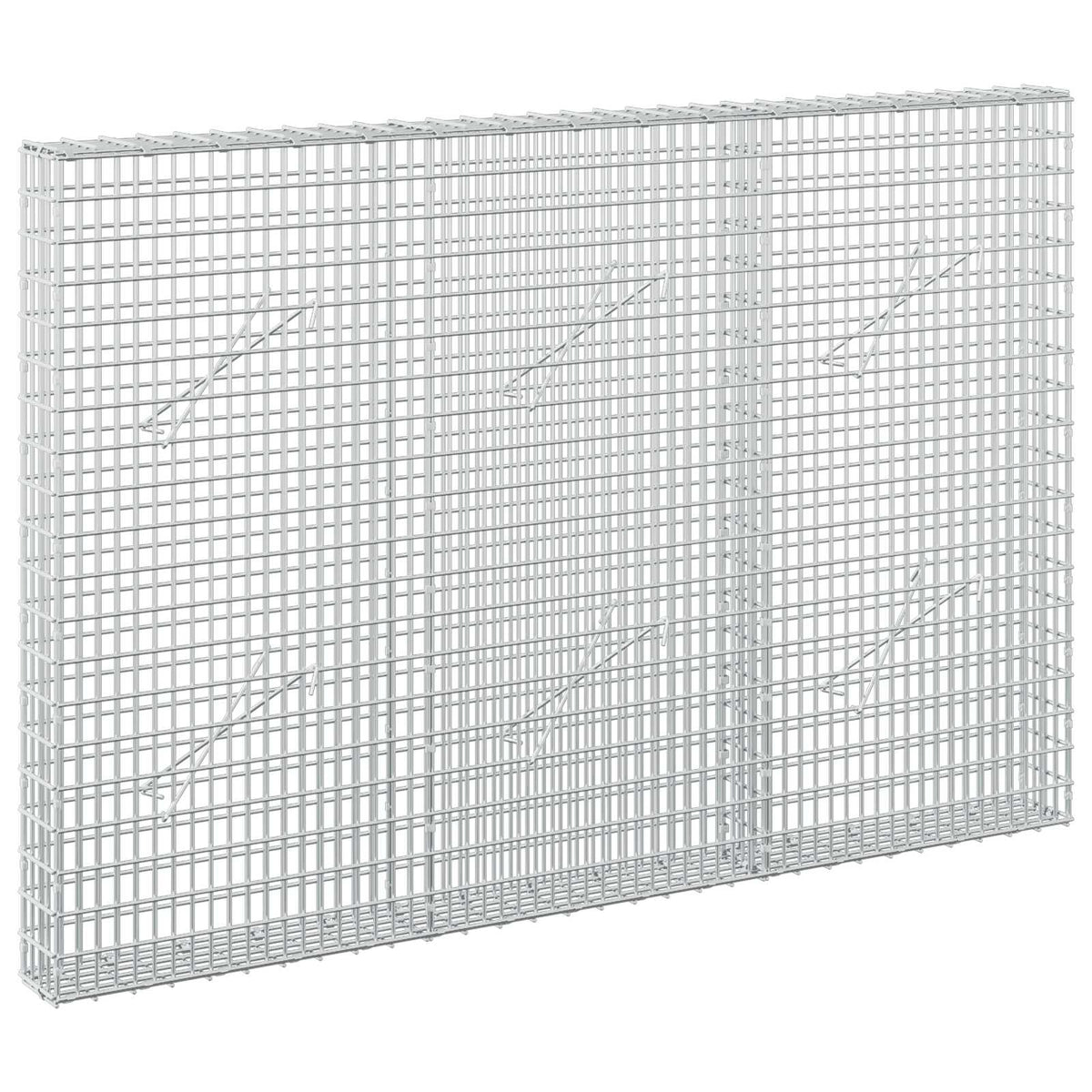 Gabionas su 5 mm viela ir 5x2,5 cm tinkleliu 150x10x100 cm