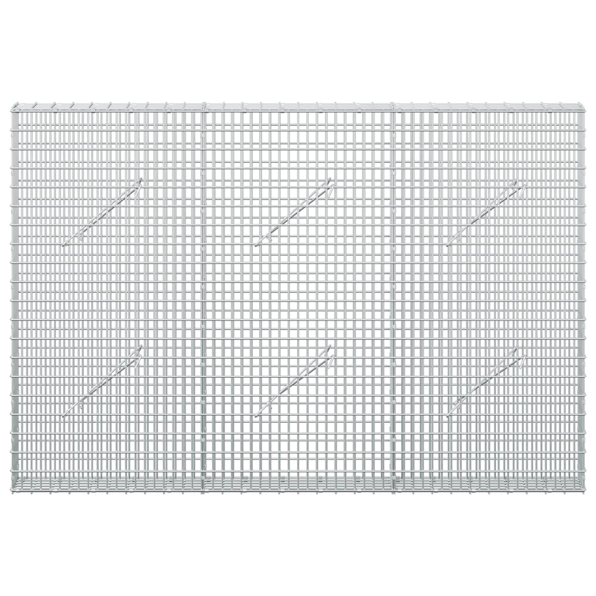 Gabionas su 5 mm viela ir 5x2,5 cm tinkleliu 150x10x100 cm