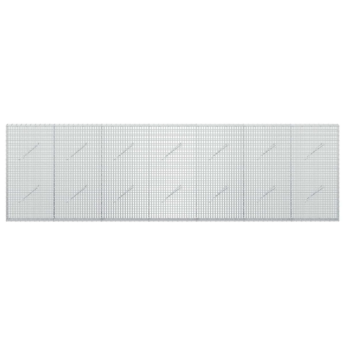 Gabionas su 5 mm viela ir 5x2,5 cm tinkleliu 350x10x100 cm