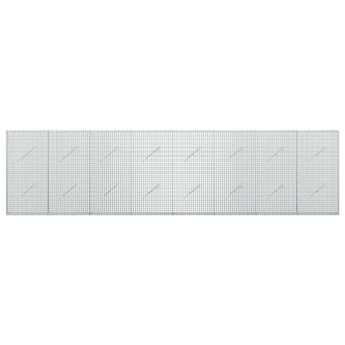 Gabionas su 5 mm viela ir 5x2,5 cm tinkleliu 400x10x100 cm