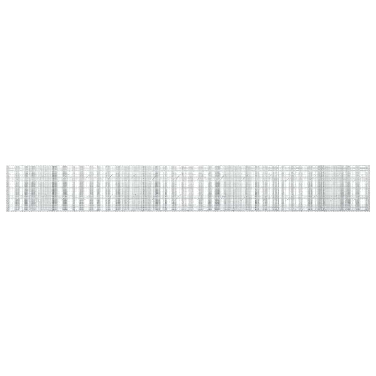 Gabionas su 5 mm viela ir 5x2,5 cm tinkleliu 800x10x100 cm