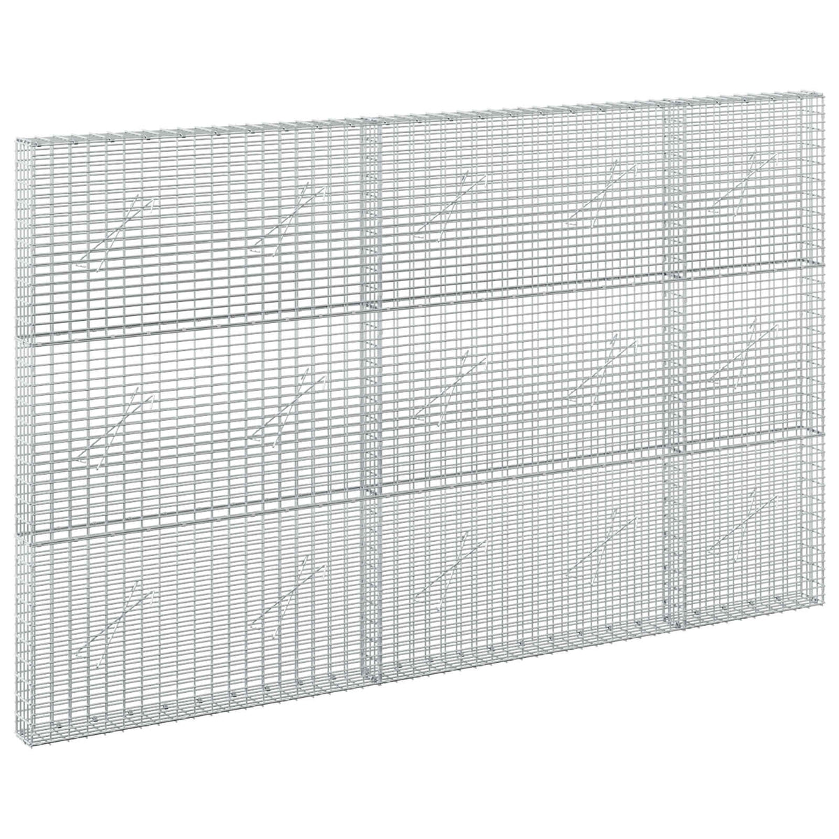 Gabionas su 5 mm viela ir 5x2,5 cm tinkleliu 250x10x150 cm