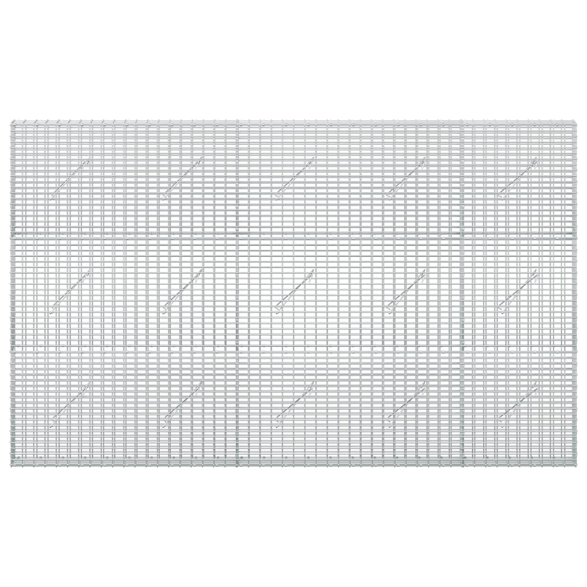 Gabionas su 5 mm viela ir 5x2,5 cm tinkleliu 250x10x150 cm