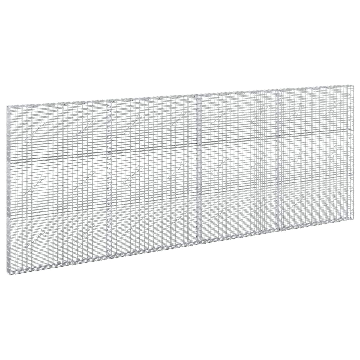 Gabionas su 5 mm viela ir 5x2,5 cm tinkleliu 400x10x150 cm