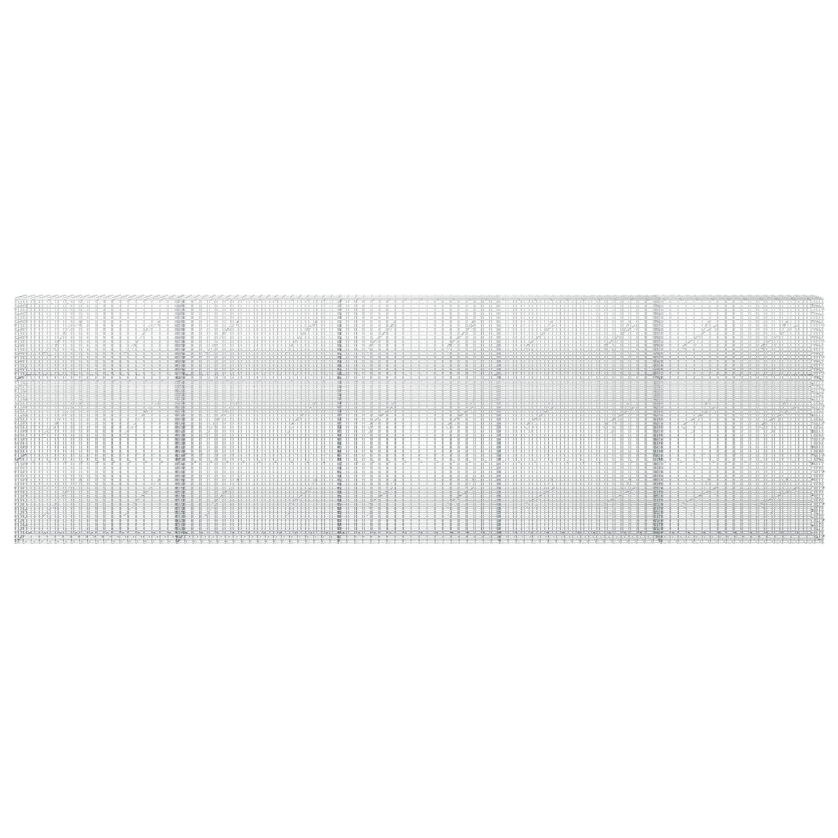 Gabionas su 5 mm viela ir 5x2,5 cm tinkleliu 500x10x150 cm