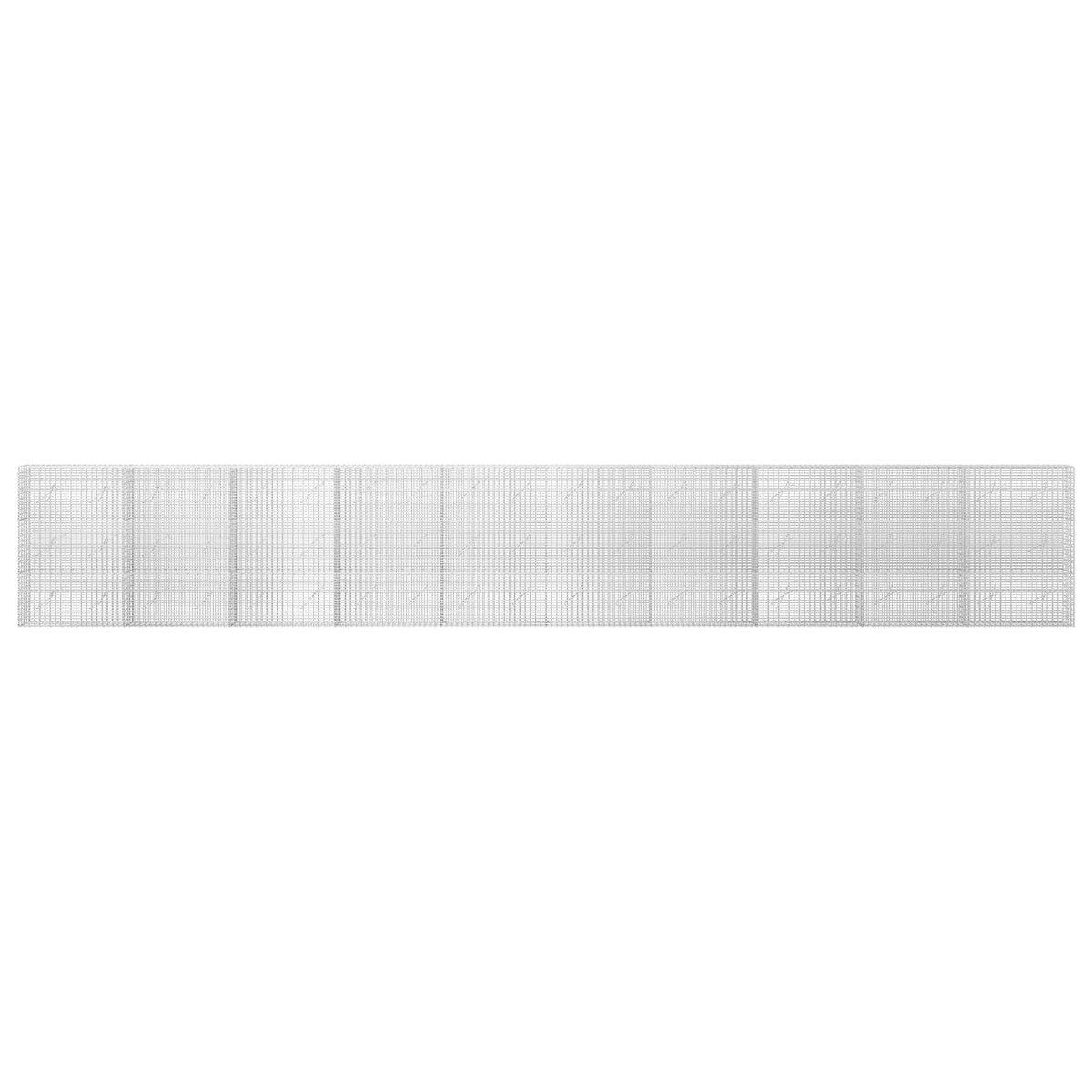 Gabionas su 5 mm viela ir 5x2,5 cm tinkleliu 1000x10x150 cm