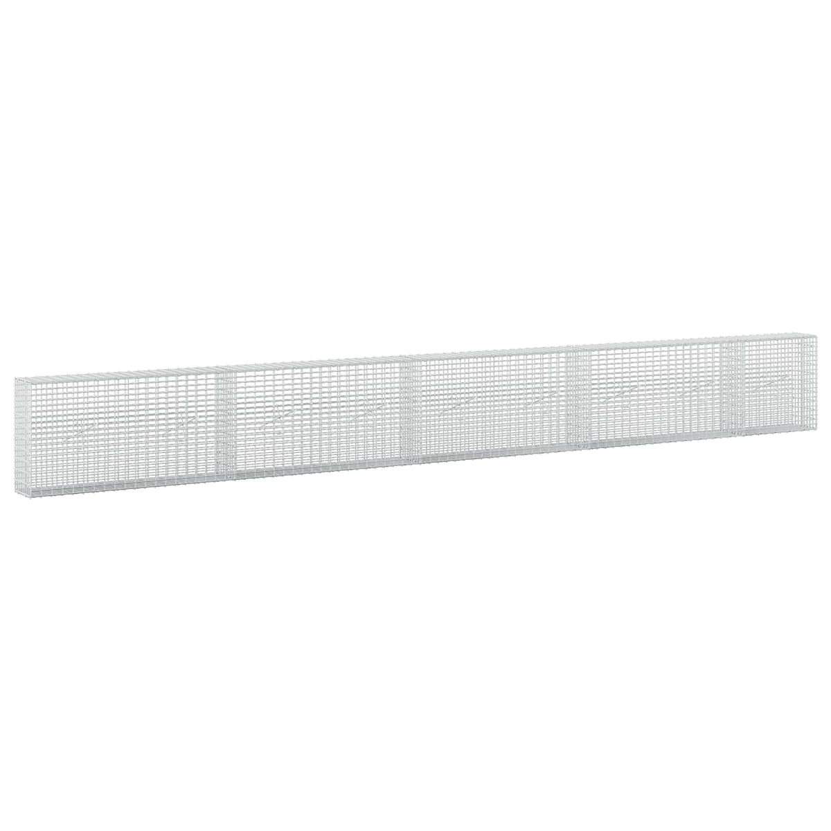 Gabionas su 5 mm viela ir 5x2,5 cm tinkleliu 450x20x50 cm
