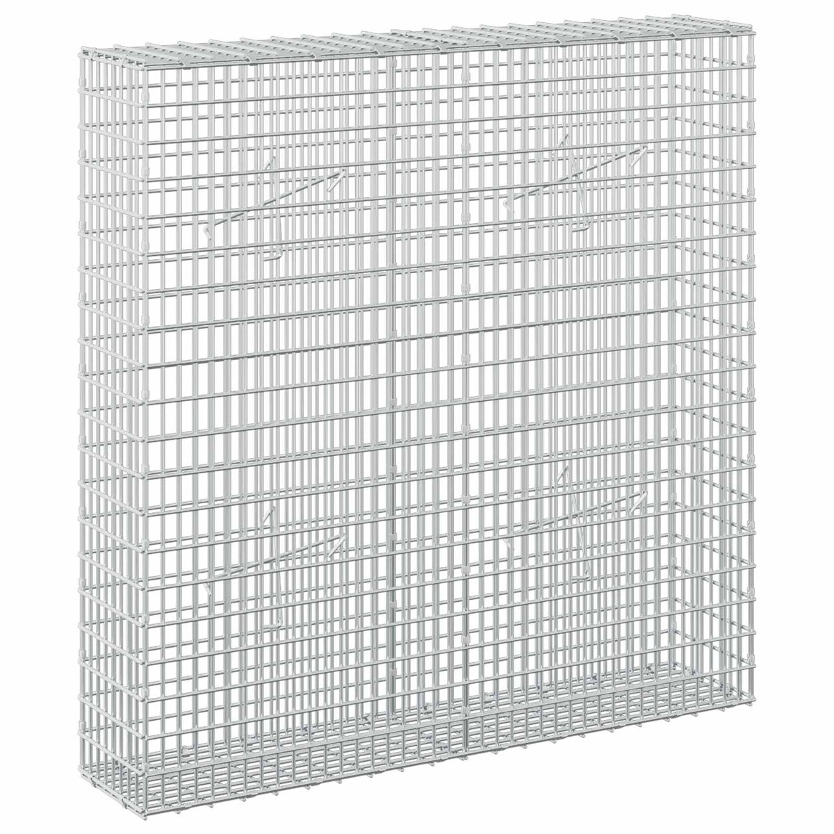 Gabionas su 5 mm viela ir 5x2,5 cm tinkleliu 100x20x100 cm