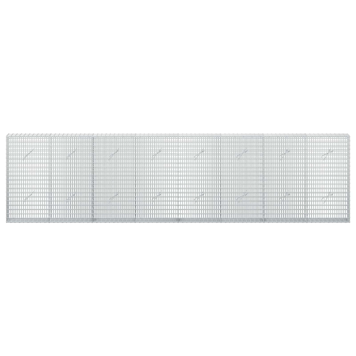 Gabionas su 5 mm viela ir 5x2,5 cm tinkleliu 400x20x100 cm