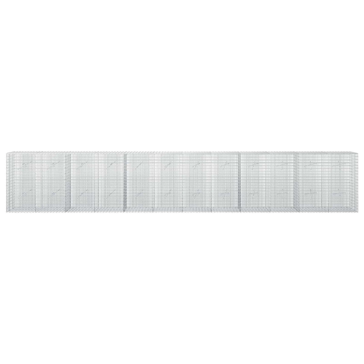 Gabionas su 5 mm viela ir 5x2,5 cm tinkleliu 600x20x100 cm