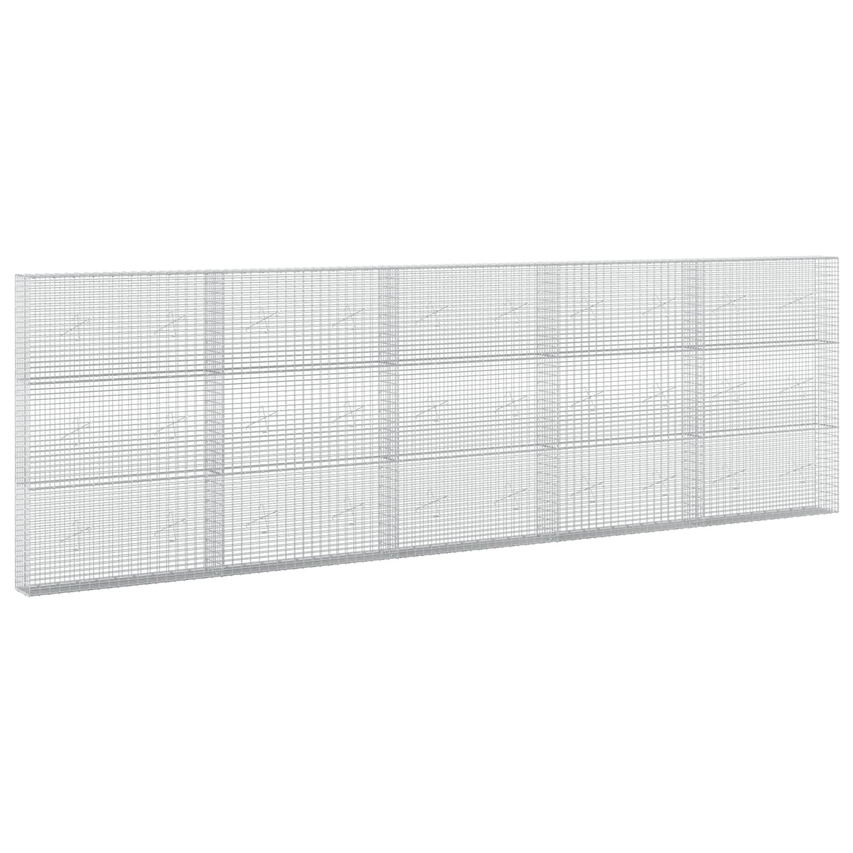 Gabionas su 5 mm viela ir 5x2,5 cm tinkleliu 500x20x150 cm