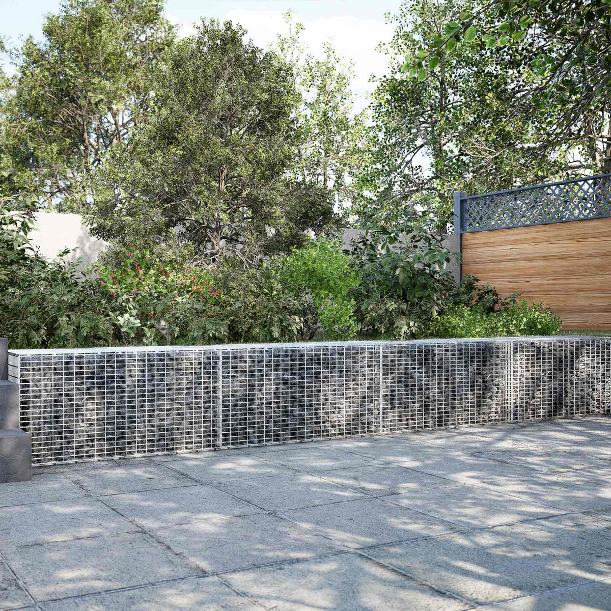 Gabionas su 5 mm viela ir 5x2,5 cm tinkleliu 1050x50x50 cm