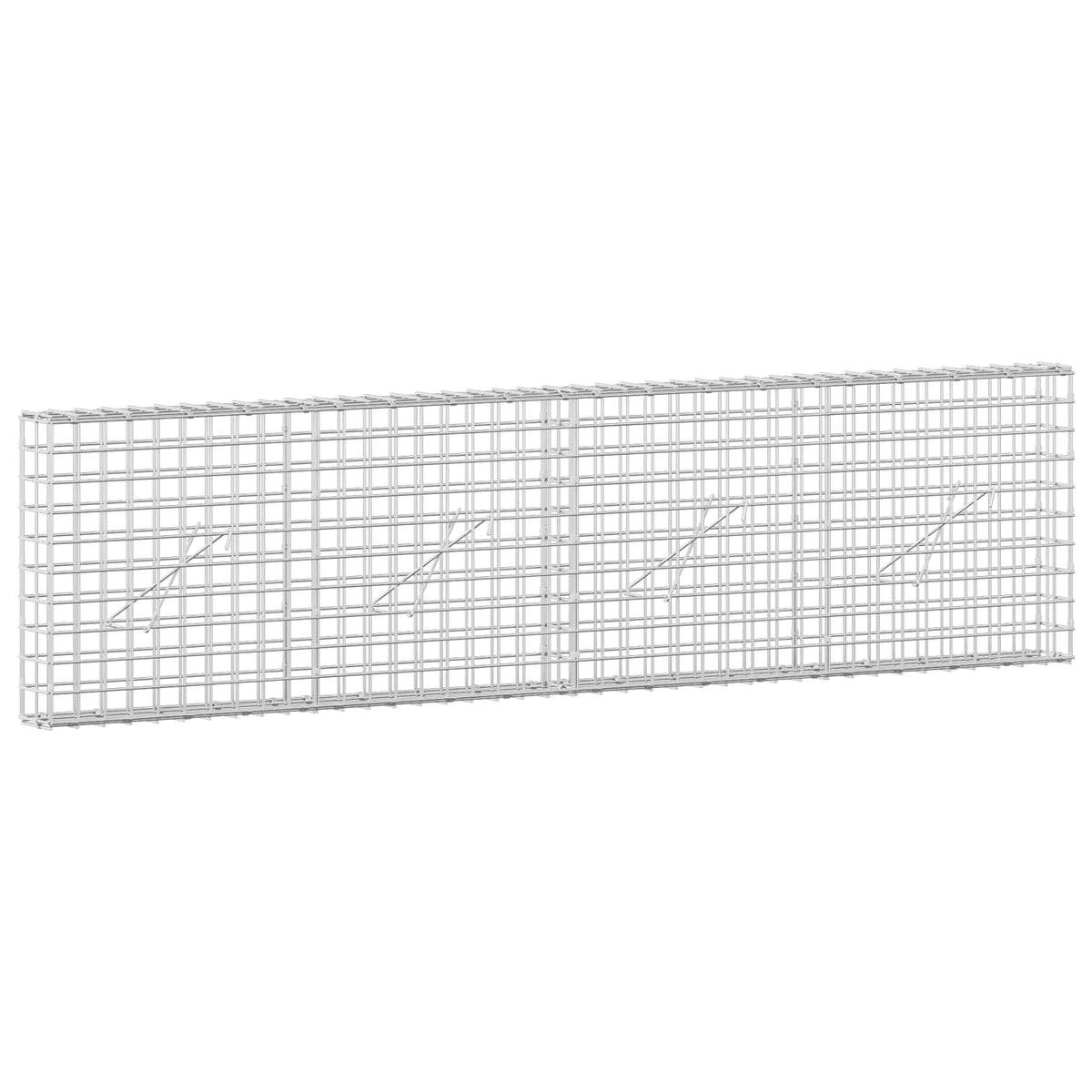 Gabionas su 5 mm viela ir 5x5 cm tinkleliu 200x10x50 cm