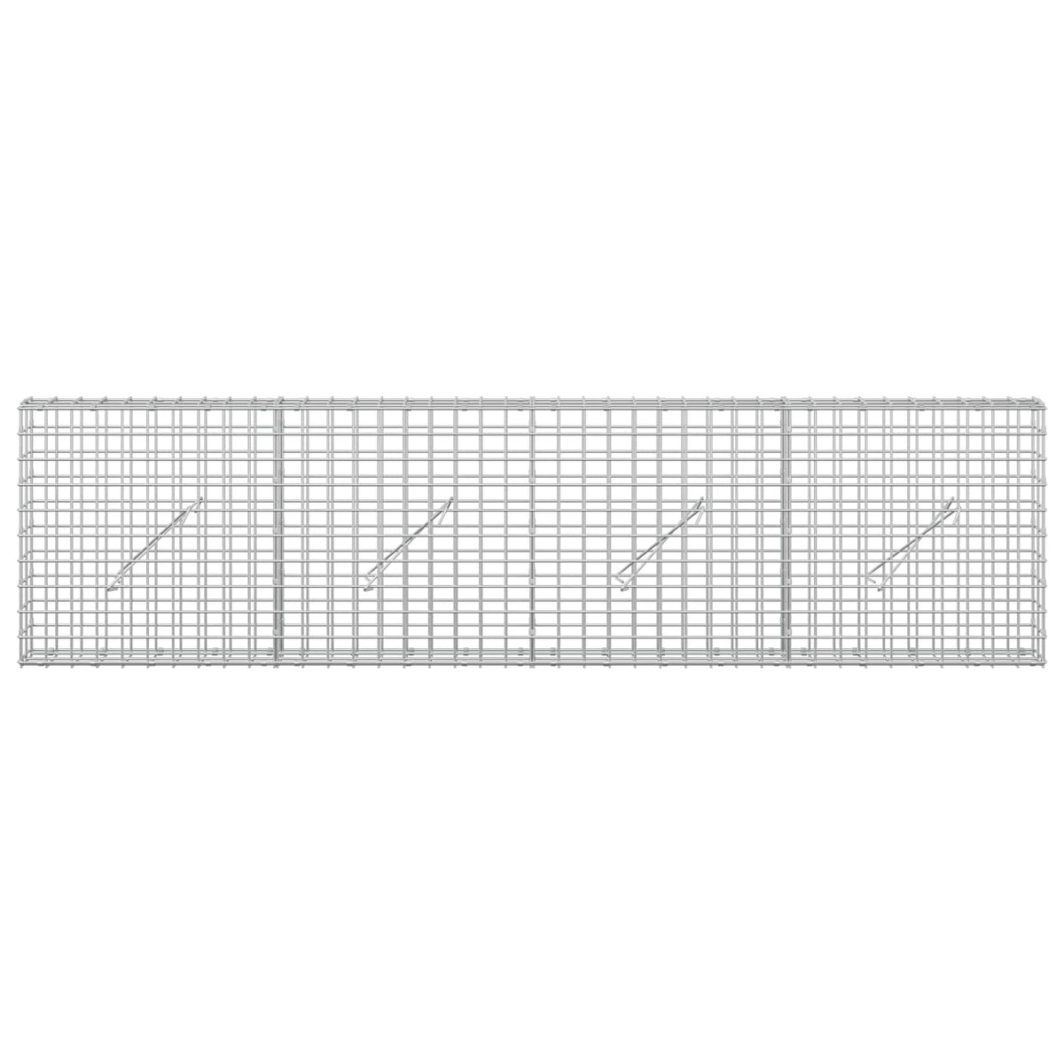 Gabionas su 5 mm viela ir 5x5 cm tinkleliu 200x10x50 cm