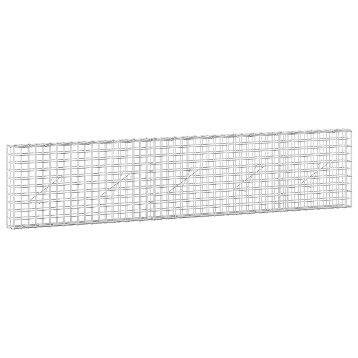 Gabionas su 5 mm viela ir 5x5 cm tinkleliu 250x10x50 cm