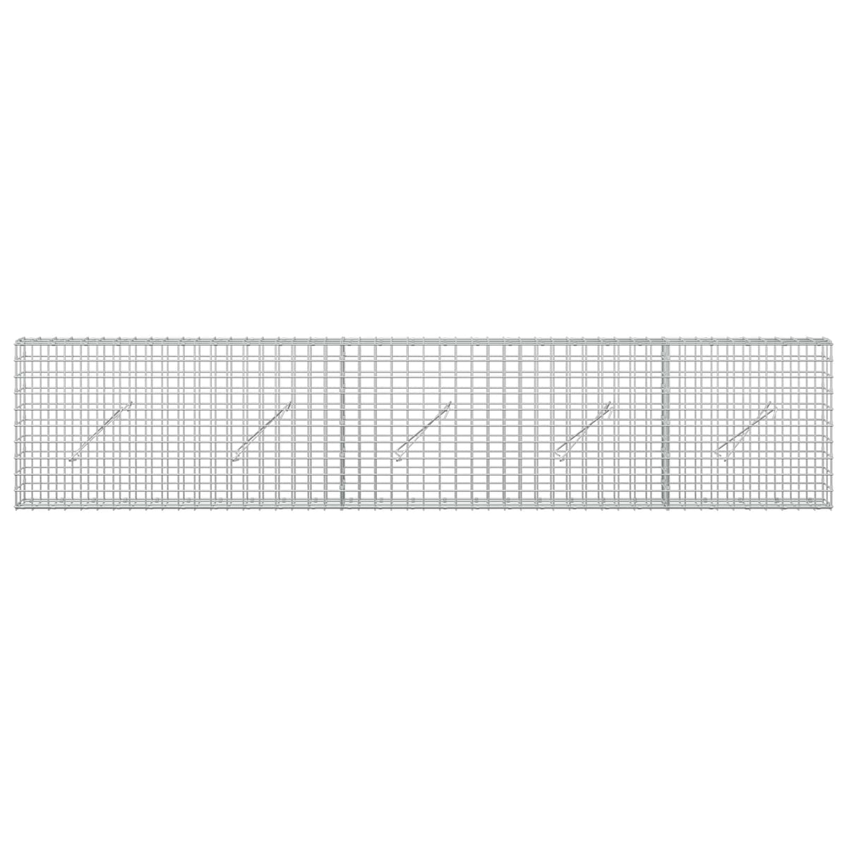 Gabionas su 5 mm viela ir 5x5 cm tinkleliu 250x10x50 cm