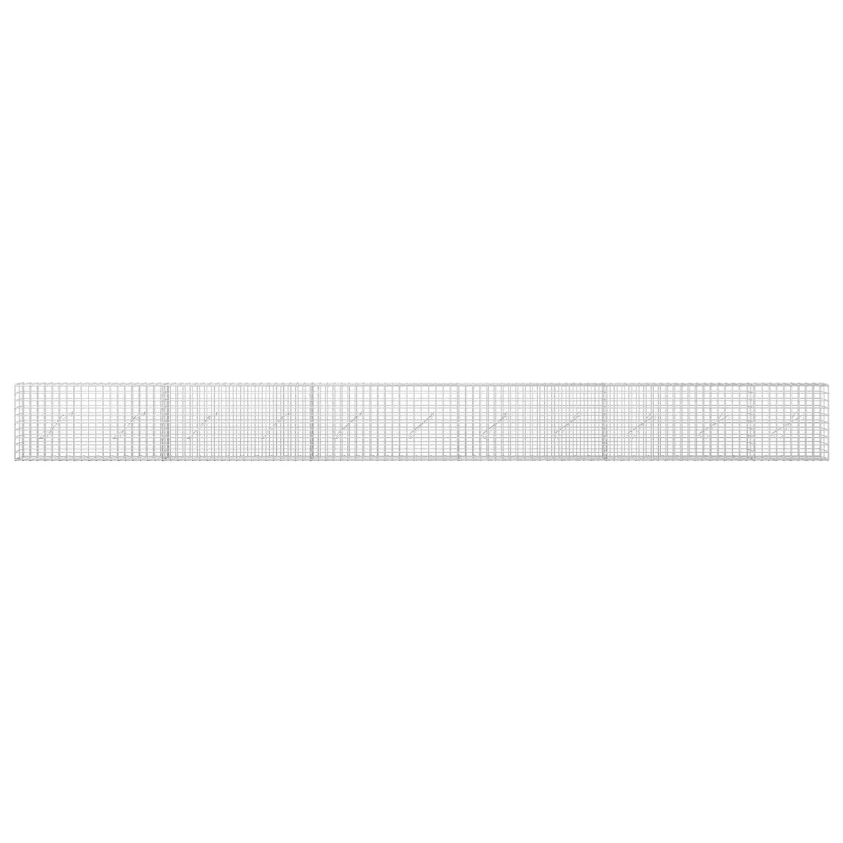 Gabionas su 5 mm viela ir 5x5 cm tinkleliu 550x10x50 cm