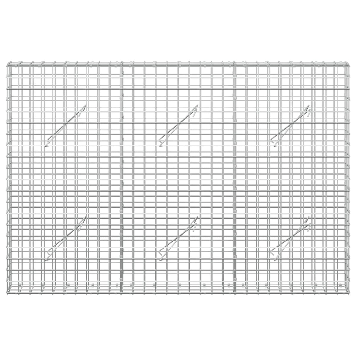 Gabionas su 5 mm viela ir 5x5 cm tinkleliu 150x10x100 cm