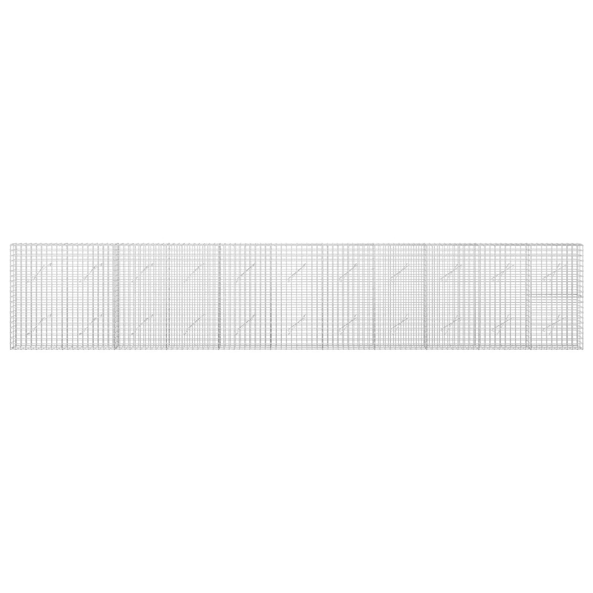 Gabionas su 5 mm viela ir 5x5 cm tinkleliu 550x10x100 cm