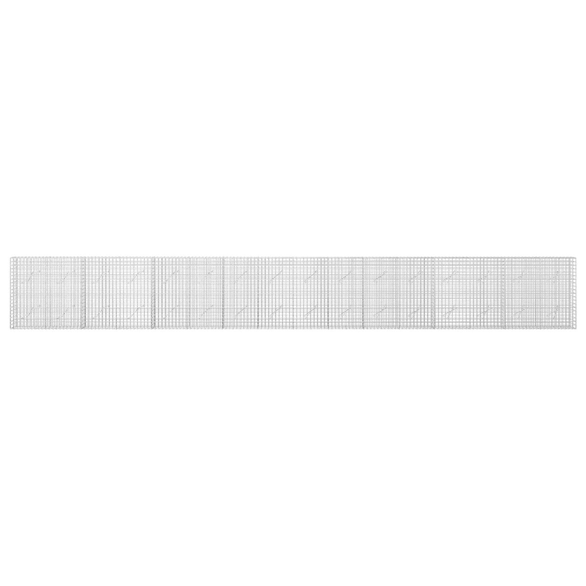 Gabionas su 5 mm viela ir 5x5 cm tinkleliu 800x10x100 cm
