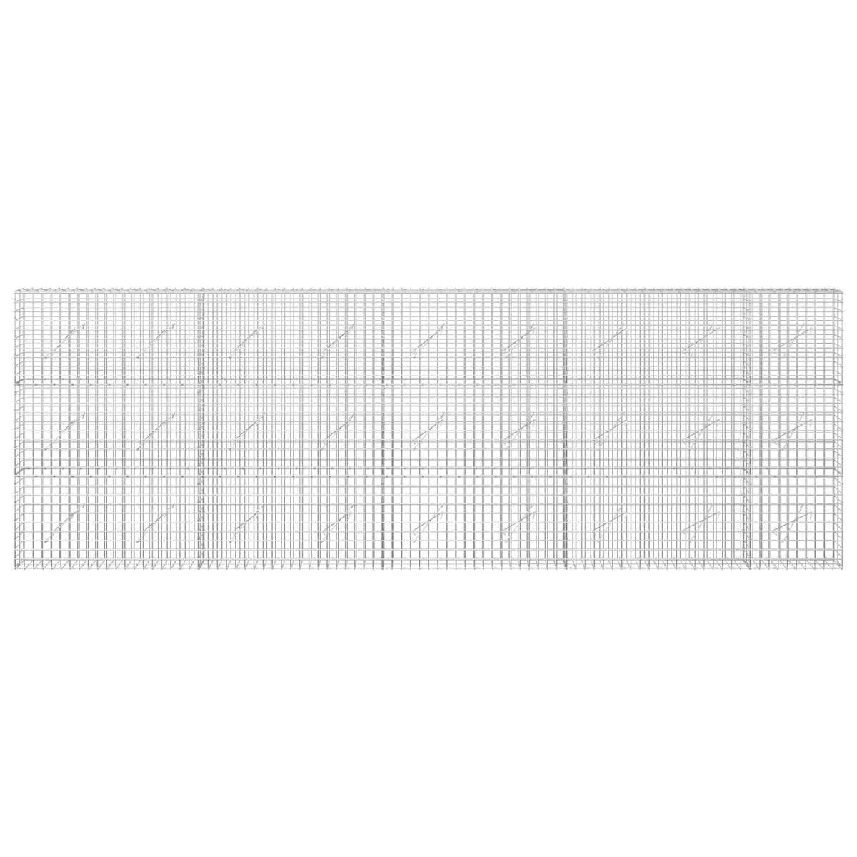 Gabionas su 5 mm viela ir 5x5 cm tinkleliu 450x10x150 cm