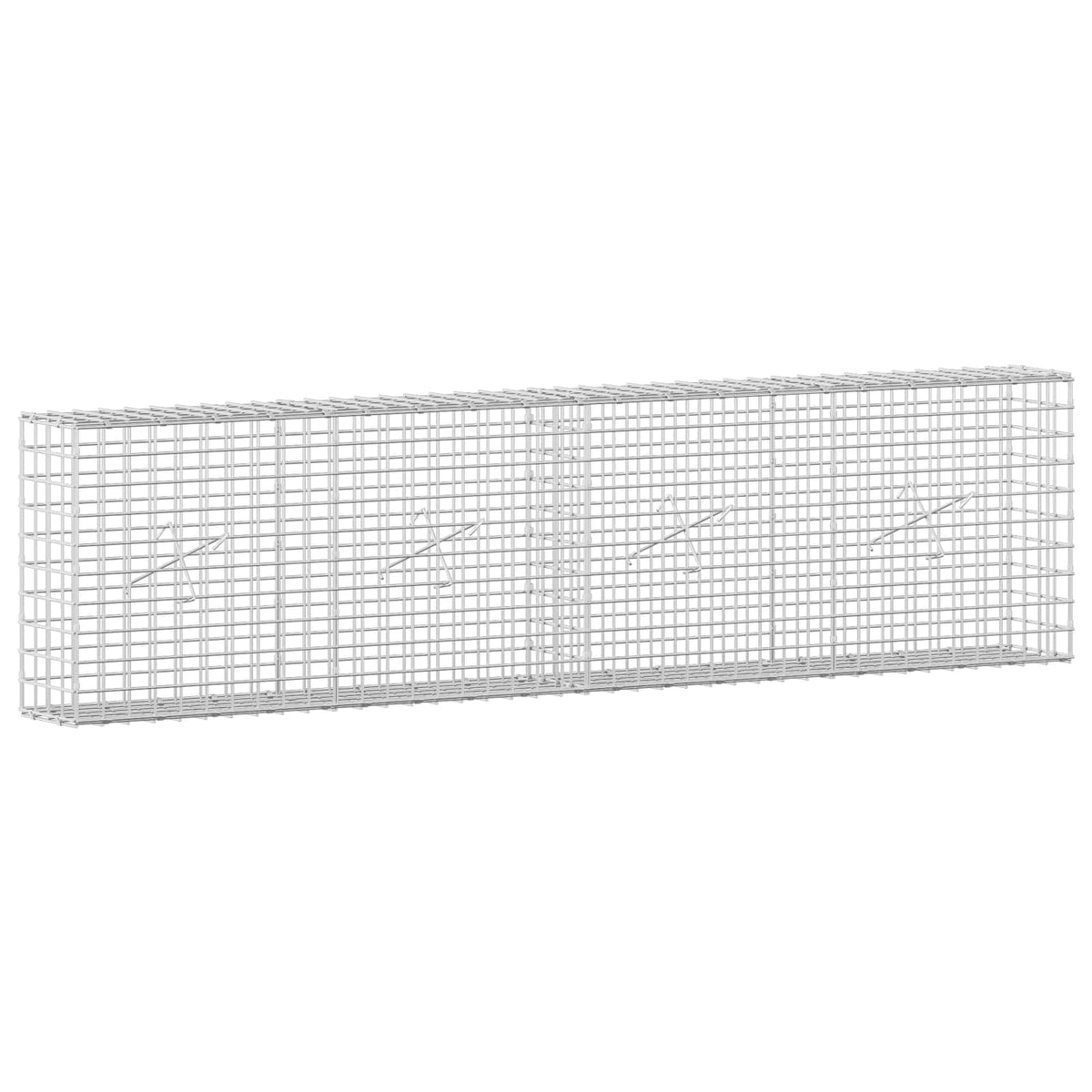 Gabionas su 5 mm viela ir 5x5 cm tinkleliu 200x20x50 cm